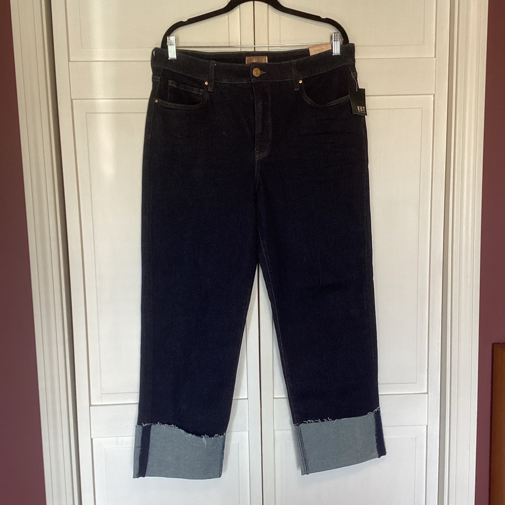 NWT Kut from the Kloth Faye High Rise Straight Jeans